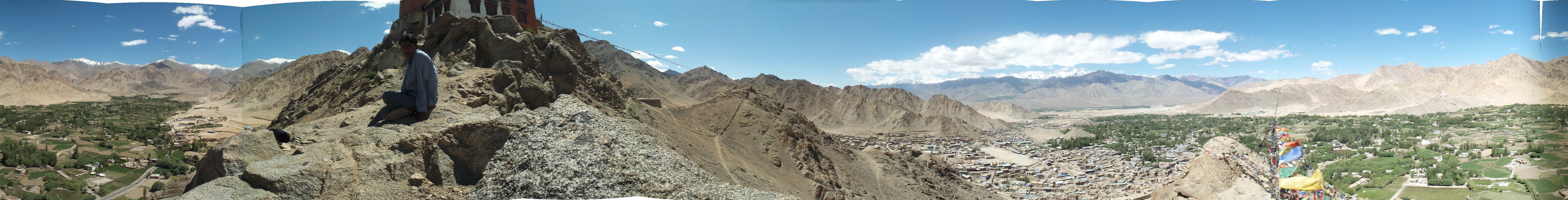 From Leh Palace, overlooking Leh and hills